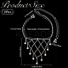 2Pcs Iron Rhinestone Sexy Shoulder Bra Body Chain FIND-GF0006-74A-2