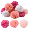 12Pcs 4 Colors Woolen Yarn Pom Pom Ball DIY-SC0031-40-1