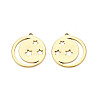 Ion Plating(IP) 201 Stainless Steel Pendants STAS-T063-184G-3