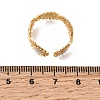 Sun 304 Stainless Steel Open Cuff Rings for Women RJEW-A091-20G-5