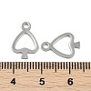 201 Stainless Steel Charms STAS-R135-08P-2