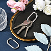 2Pcs Stainless Steel Spring Gate Clasps FIND-BBC0004-49-5