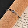 304 Stainless Steel Skull Link Bracelets BJEW-F486-03P-3