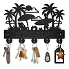 Wood & Iron Wall Mounted Hangers HJEW-WH0055-063-1