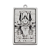 Non-Tarnish 201 Stainless Steel Pendants STAS-S105-LA211-5-1