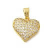 Rack Plating Brass Micro Pave Cubic Zirconia Pendants KK-I716-08G-1