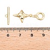 Brass Toggle Clasps KK-N254-164G-4