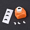 Random Single Color or Random Mixed Color Mini Plastic Craft Paper Punch Sets for Scrapbooking & Paper Crafts LS-AJEW-L051-09-3