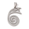 Non-Tarnish Reiki Symbol 201 Stainless Steel Pendants STAS-A094-03C-P-1