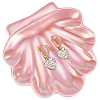 Shell Shaped Porcelain Jewelry Storage Display Trays for Rings AJEW-SP0006-06B-02-1