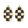 304 Stainless Steel Enamel Pendants STAS-P447-01A-G-1
