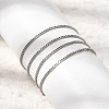 12Pcs 1.5MM 304 Stainless Steel Twisted Chain Necklaces for Men Women NJEW-H093-17P-01-2
