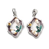 Brass Enamel Pendants KK-B129-23P-1