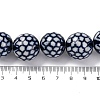 Handmade Blue and White Porcelain Beads Strands PORC-I027-12-3