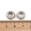 Tarnish Resistant Stainless Steel Large Hole Rondelle Beads STAS-Q175-02-2