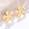 304 Stainless Steel Stud Earrings for Women EJEW-K306-20G-1