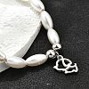 304 Stainless Steel Dog Charm Bracelets for Women BJEW-C098-10P-3