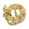Natural Yellow Opal Chip Beads Strands G-G905-15-3