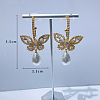 Fashionable luxury Clear Cubic Zirconia & Rhinestone Butterfly Stud Earrings KY8568-2-2