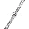 201 Stainless Steel Box Chain Slider Necklace Making LS-MAK-H100-01P-1-3