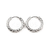 Non-Tarnish 304 Stainless Steel Grooved Hoop Earrings EJEW-M218-01B-P-6