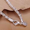 Unisex Brass Curb Chain Bracelets BJEW-BB12573-3