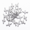 Tarnish Resistant 201 Stainless Steel Tiny Cross Charms STAS-L197-32P-1