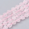 Natural Rose Quartz Beads Strands G-S332-10mm-013-1