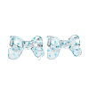 Transparent Printed Acrylic Beads OACR-H124-01B-1