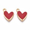 Brass Enamel Charms X-KK-N232-221-1