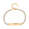 304 Stainless Steel Rhinestone Cup Chain Bracelets BJEW-G753-02G-03-4