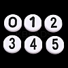Opaque Acrylic European Beads AC-CBA1794-01-1