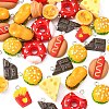 40Pcs 8 Styles Imitation Food Opaque Resin Pendants RESI-CJ0002-95-3
