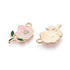 Alloy Rhinestone & Enamel Pendants ENAM-T024-63B-G-2