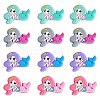 12Pcs 4 Colors Silicone Focal Beads JX774A-1