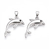 Brass Micro Pave Cubic Zirconia Pendants KK-N257-10P-1