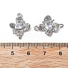 Brass Micro Pave Cubic Zirconia Connector Charms KK-Z103-10P-01-4