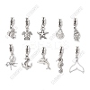 100Pcs 10 Styles Ocean Themes Tibetan Style Alloy Pendants PALLOY-FH00158-1