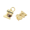 Brass Enamel Charms KK-C110-06G-01-2
