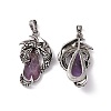 Natural Amethyst Pendants G-H281-06H-2