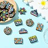 20Pcs 5 Styles Food Grade Eco-Friendly Silicone Beads SIL-CJ0002-85-5