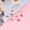 Handmade Faceted Glass Beads Charms X1-PALLOY-JF00636-5