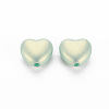 Spray Painted Opaque Acrylic Beads ACRP-S679-34-2