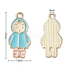 27Pcs 27 Style Light Gold Alloy Enamel Pendants ENAM-YW0001-77-3