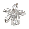 Adjustable 304 Stainless Steel Cuff Rings for Women RJEW-B135-07P-2