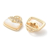 Brass Micro Pave Cubic Zirconia Peg Bails Pendants KK-C079-08G-2