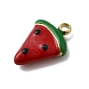 304 Stainless Steel Enamel Pendants STAS-I355-13G-01-2