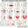 34Pcs 17 Styles Valentine's Day Alloy Enamel Pendants FIND-CJ0002-98-8