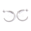 Ion Plating(IP) 304 Stainless Steel Stud Earrings EJEW-P191-33-2