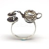 Teapot & Teacup Alloy Finger Rings for Unisex FS-WG8E880-01-5